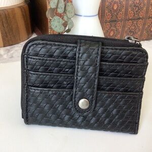 Black ID card holder